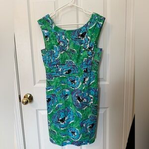 Plenty by Tracy Reese Green and Blue Floral Mini Dress